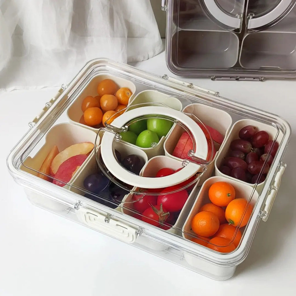 Organizador de Geladeira com Divisórias para Frutas, Legumes e Alimentos