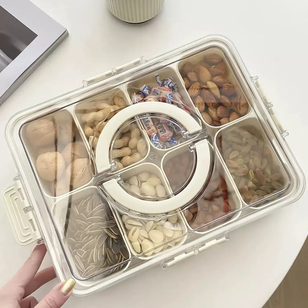 Organizador de Geladeira com Divisórias para Frutas, Legumes e Alimentos
