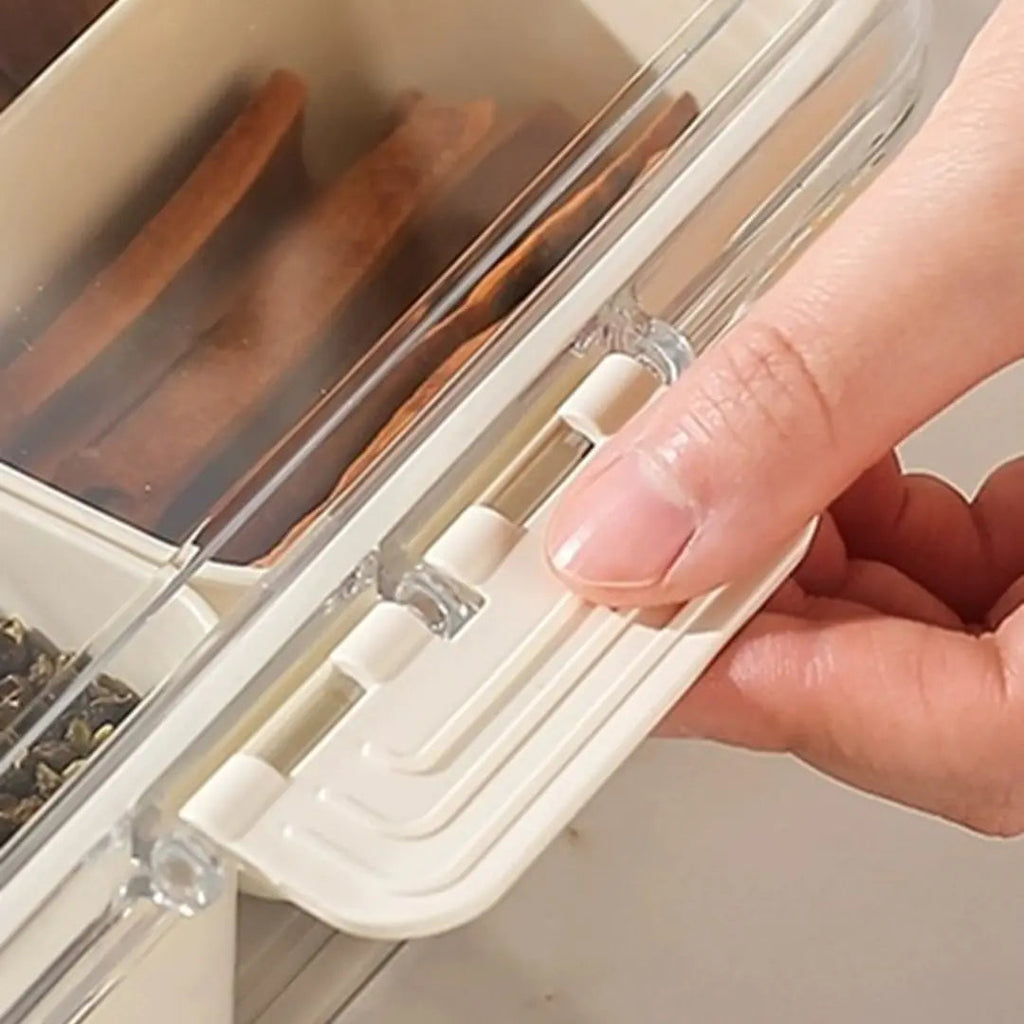 Organizador de Geladeira com Divisórias para Frutas, Legumes e Alimentos