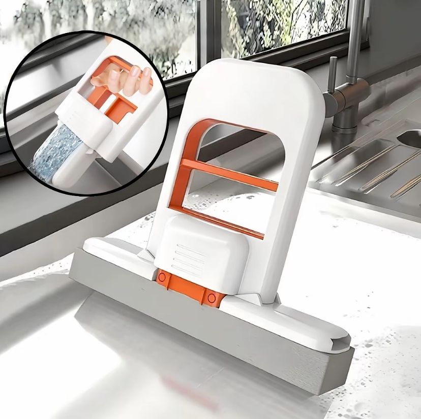 Mini Mop Dobrável com Esponja Absorvente para Limpeza