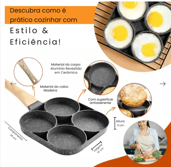 Frigideira Antiaderente 4 em 1