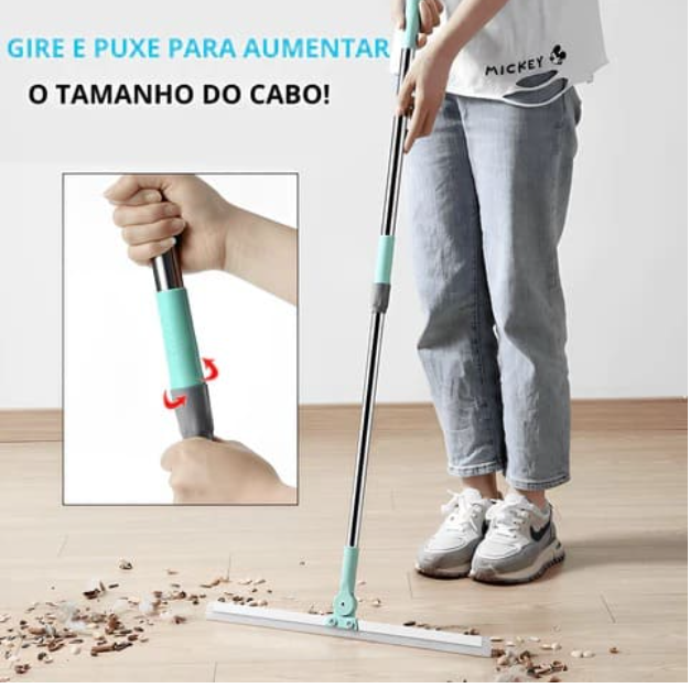 Rodo Mágico – Dupla Função Varre e Puxa Água Sem Pano